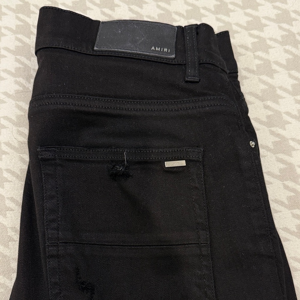 AMIRI Jet Black Men's Skinny Jeans